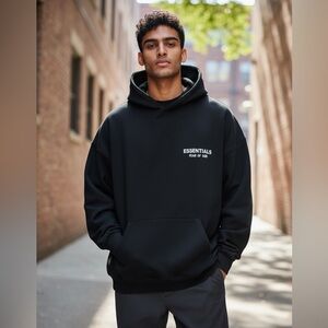 Essentials Charcoal Hoodie